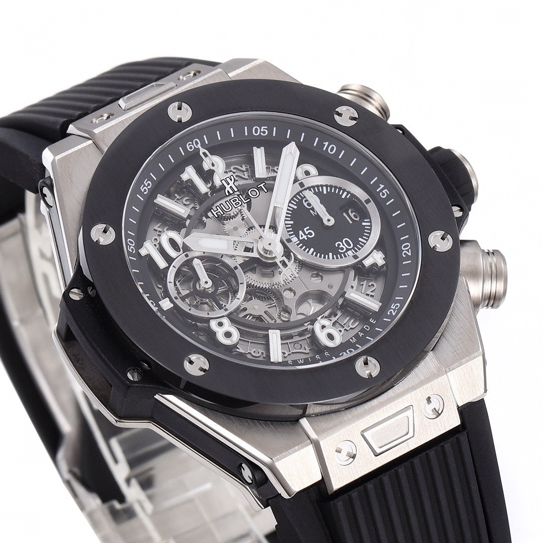 Hublot Big Bang Automatic Chronograph Watch 42mm Titanium Rubber Strap