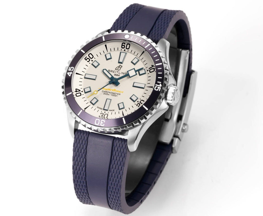 BREITLING Superocean 42mm Dive Watch, GR Factory Version Luminous Dial Ceramic Bezel Rubber Strap Multiple Colors