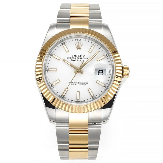 Rolex Datejust 41mm Automatic Watch 3235 Movement 72‑Hour Power Reserve Fluted Bezel
