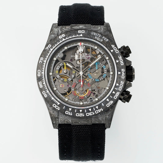 Rolex Diw Carbon Skeleton Chronograph