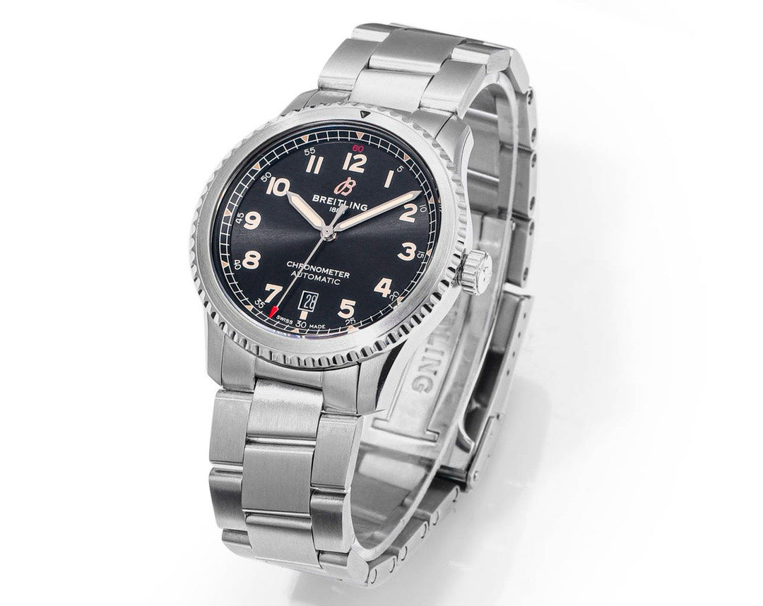 BREITLING Navitimer Pilot Watch 41mm, BLS Factory 2824 Automatic Movement Steel Bracelet