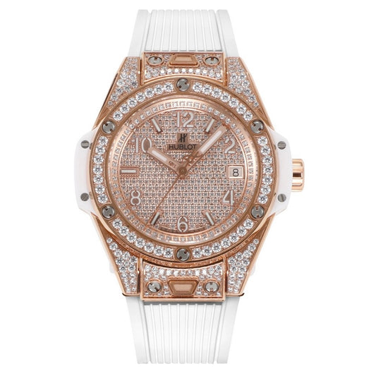 Hublot Big Bang One Click Full Paved Diamond 39mm Automatic Ladies Watch
