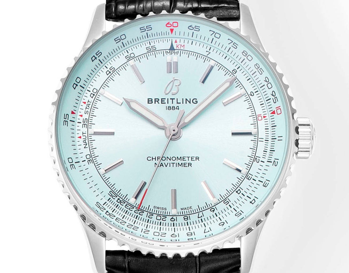 BREITLING Navitimer 1 Pilot Watch 41mm, TW Factory Seagull 2824 Automatic Leather Strap