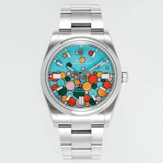 Rolex Oyster Perpetual 41mm Turquoise Celebration Bubble Dial | EWE Cal.3230