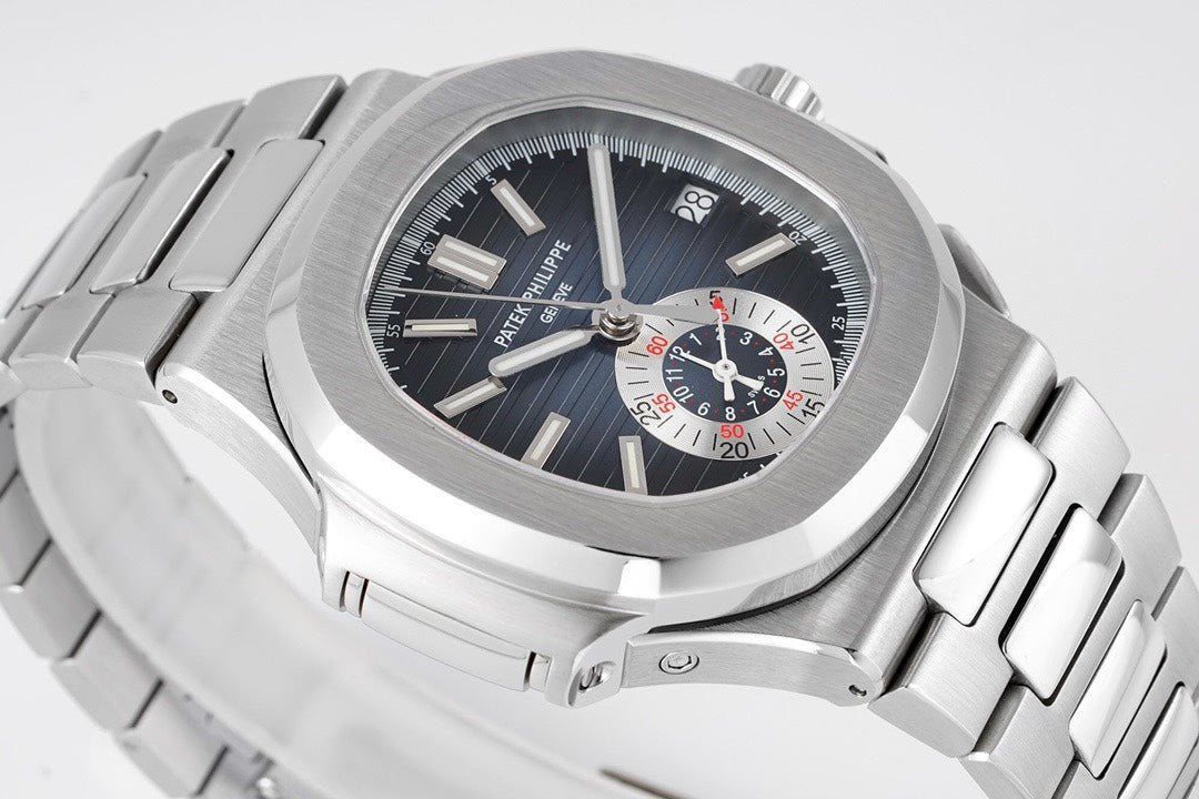 Patek Philippe Nautilus 5980 Chronograph Watch, 40.5mm, Real Working Small Second & Chronograph Functions