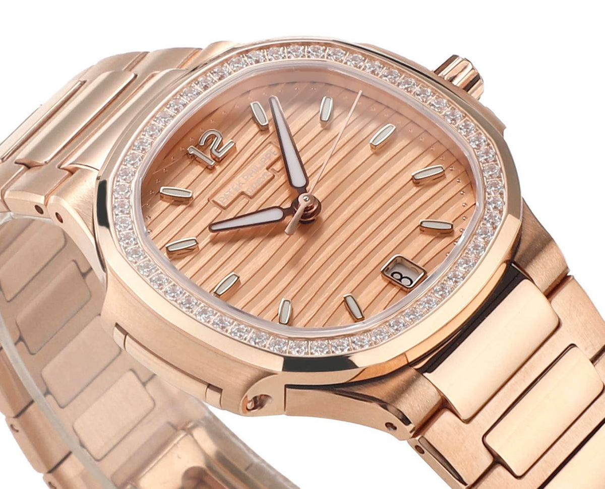 Patek Philippe Nautilus 7118 Ladies Watch 35mm| Custom Cal.324SC