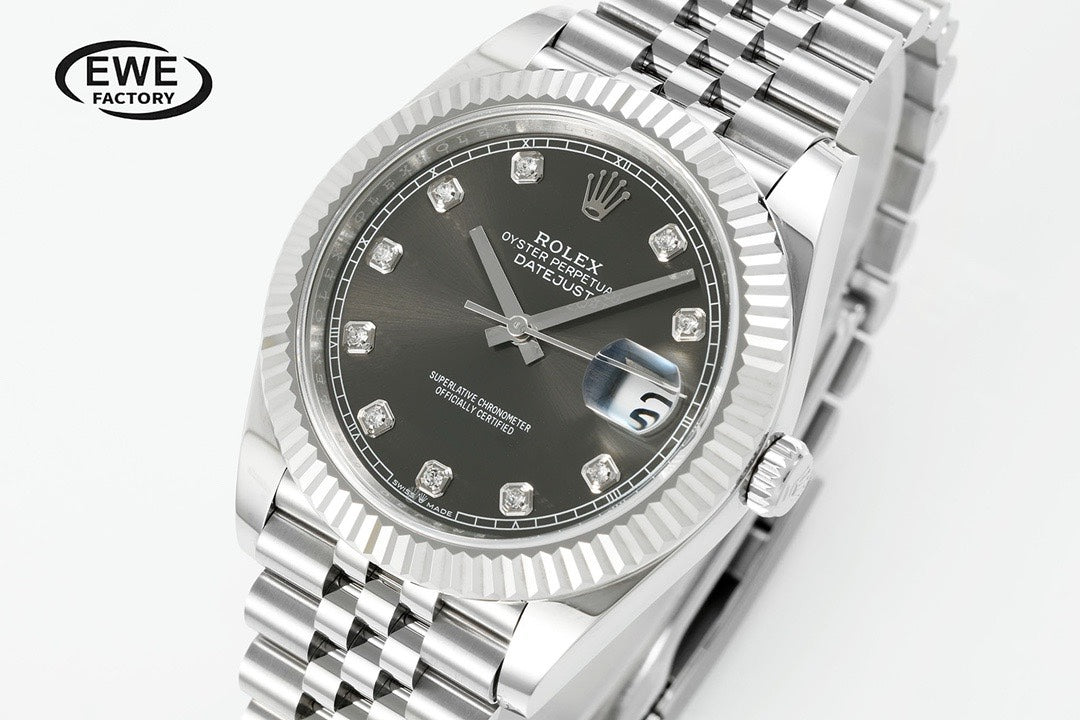Rolex EWE Factory Datejust 41mm Men Watch, 3235 Automatic Movement, 904L Steel