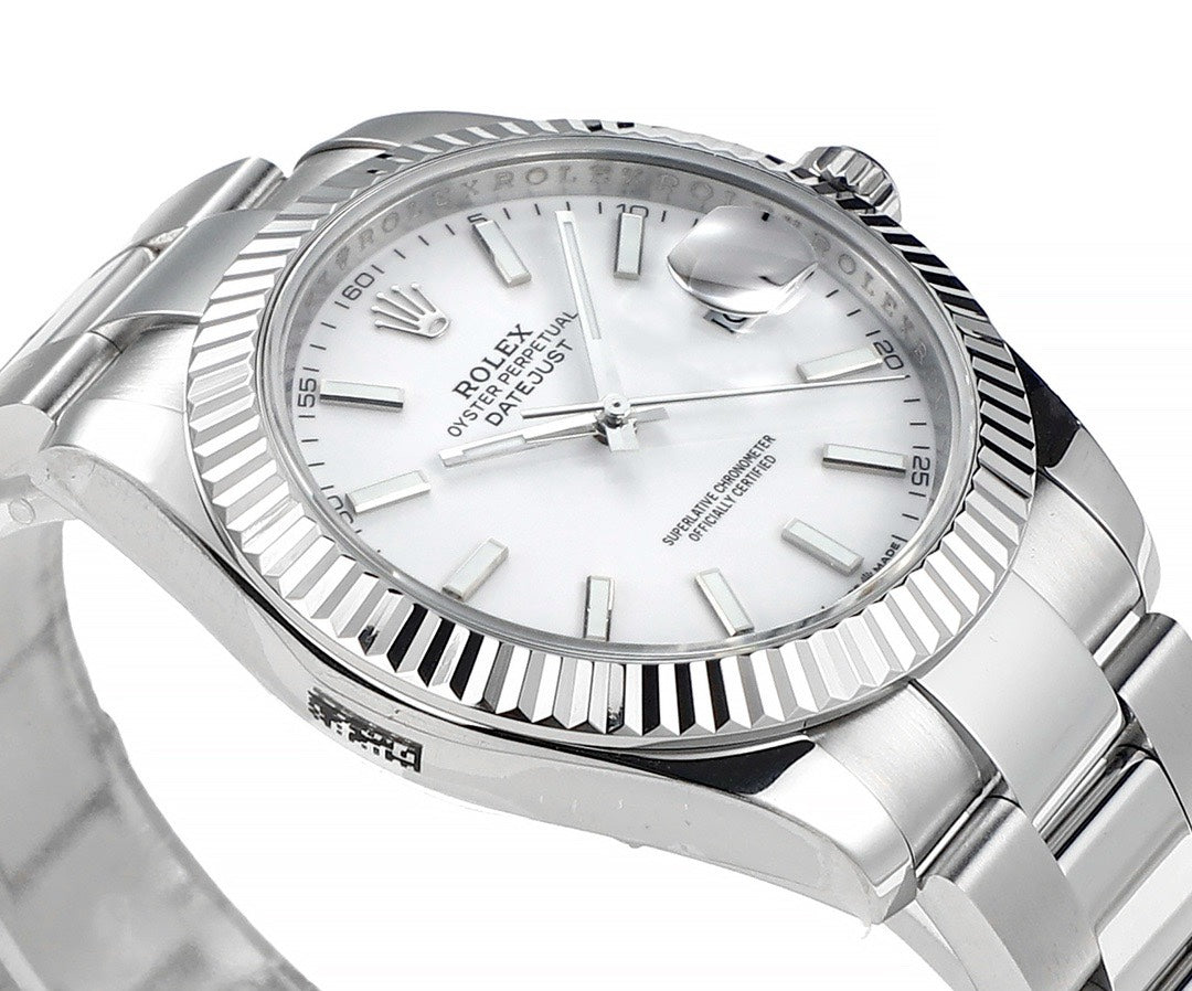 Rolex Datejust 41mm Automatic Watch 3235 Movement 72‑Hour Power Reserve Fluted Bezel