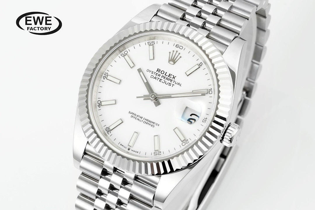 Rolex EWE Factory Datejust 41mm Men Watch, 3235 Automatic Movement, 904L Steel