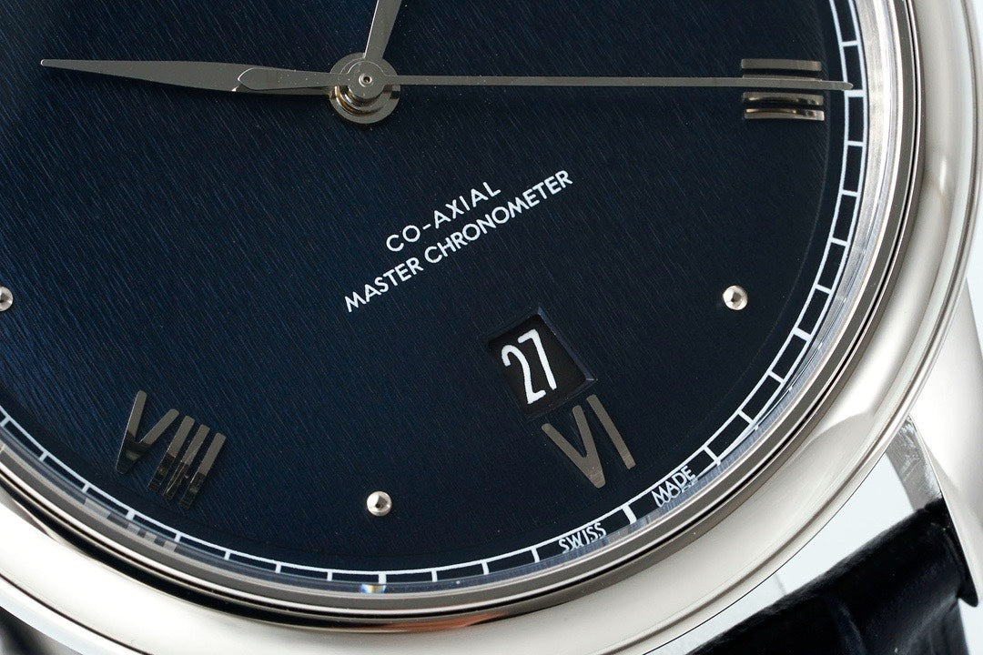 Omega De Ville Power‑Reserve Automatic Mechanical Watch, Genuine Calfskin Leather Strap