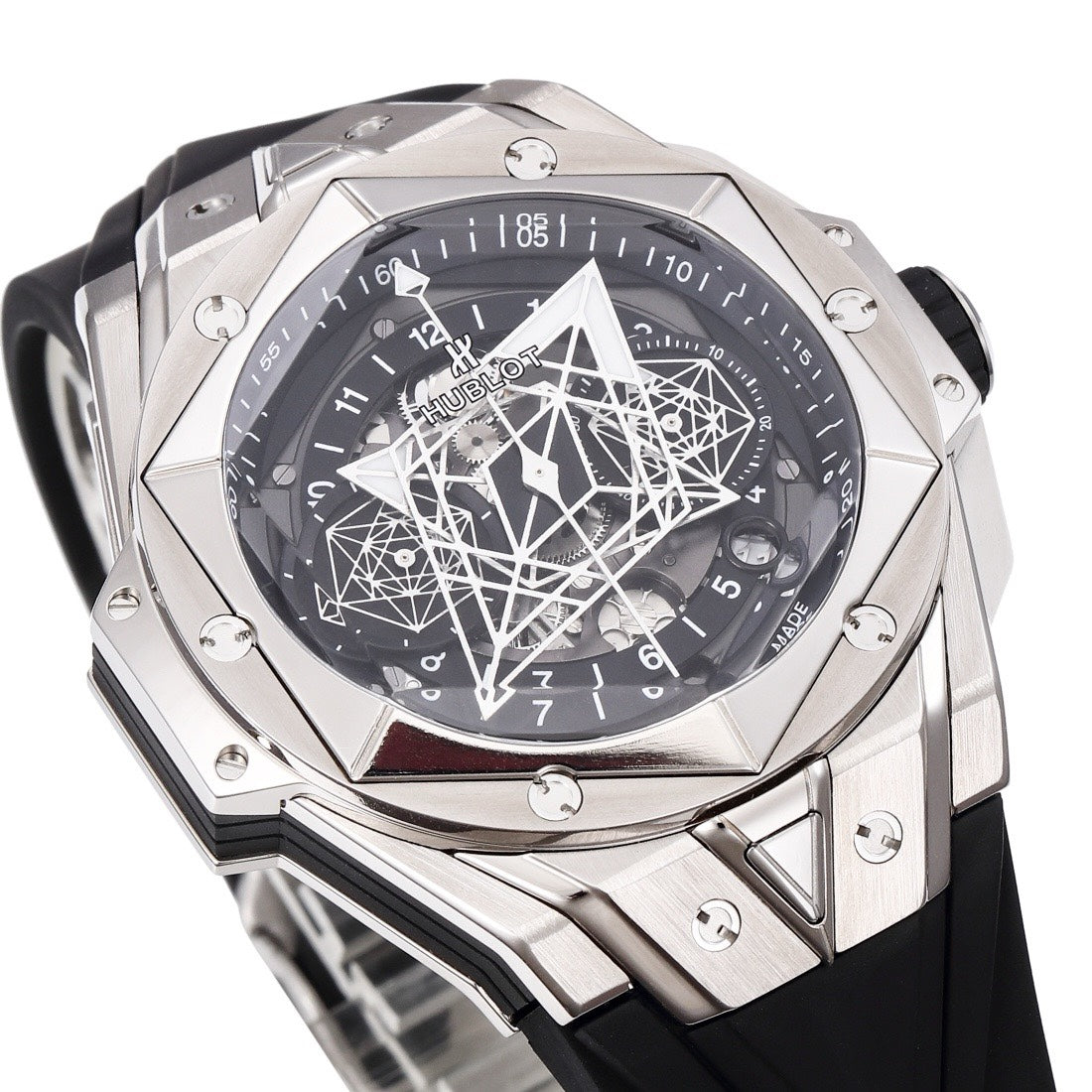 HUBLOT Big Bang Sang Bleu II Watch | BBF Super Clone Titanium Automatic Chronograph Wristwatch