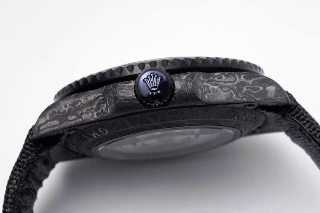 Rolex GMT-Master II Carbon Watch | Cal.3186 Automatic Movement, Forged Carbon Case