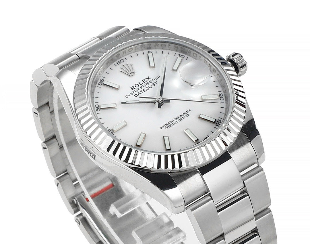 Rolex Datejust 41mm Automatic Watch 3235 Movement 72‑Hour Power Reserve Fluted Bezel