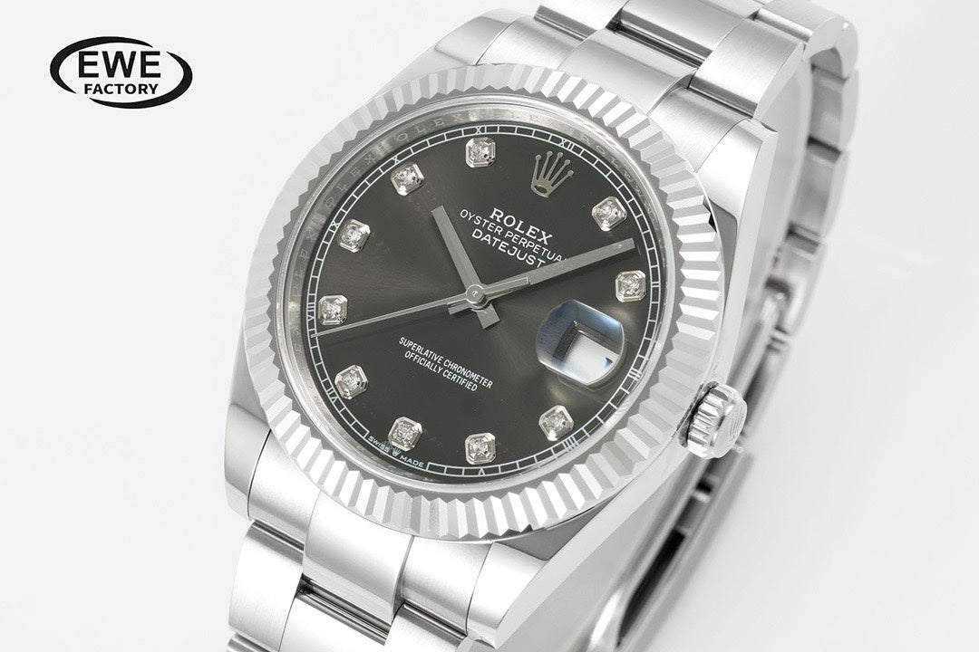 Rolex EWE Factory Datejust 41mm Men Watch, 3235 Automatic Movement, 904L Steel