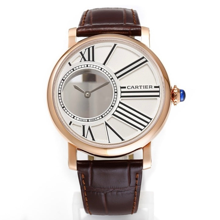 Cartier Rotonde de Cartier Mysterious Watch, Floating Hands Design, 42.5mm, MC 9981 Manual & Automatic Integrated Movement
