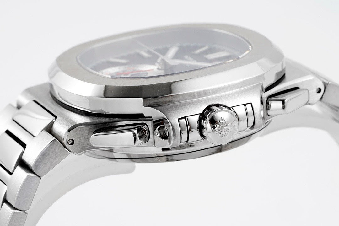 Patek Philippe Nautilus 5980 Chronograph Watch, 40.5mm, Real Working Small Second & Chronograph Functions