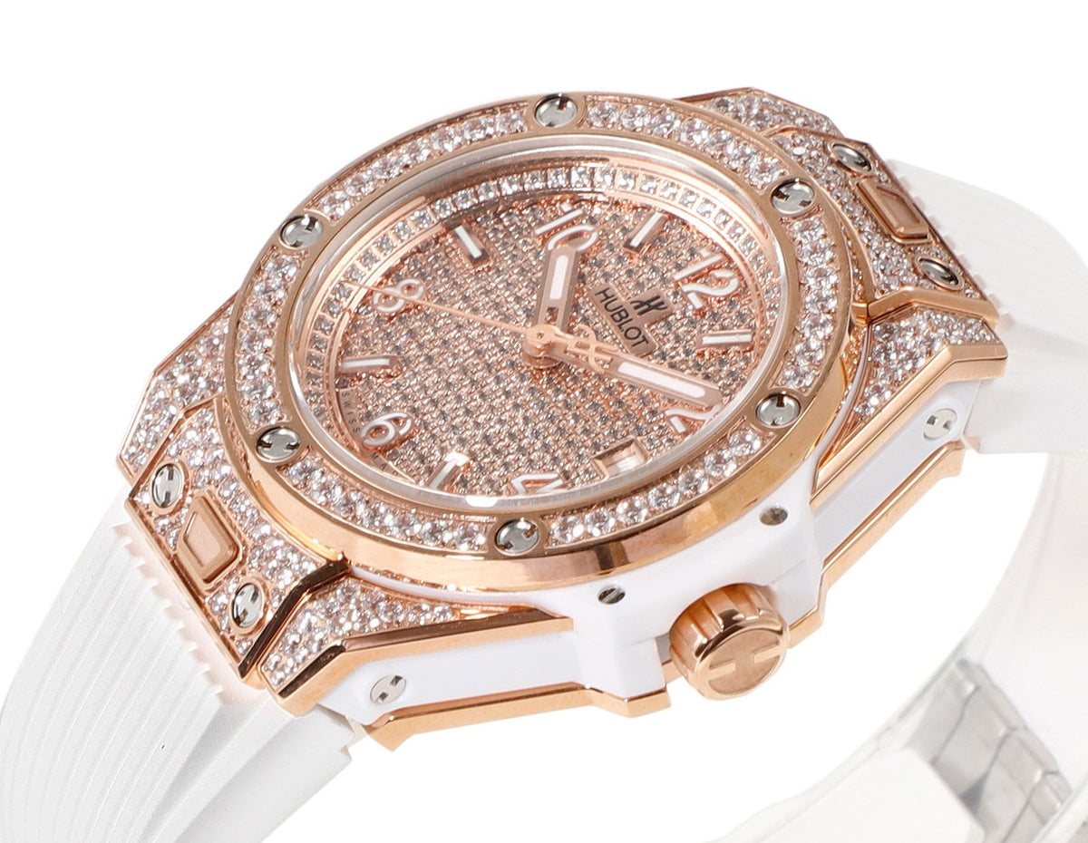 Hublot Big Bang One Click Full Paved Diamond 39mm Automatic Ladies Watch
