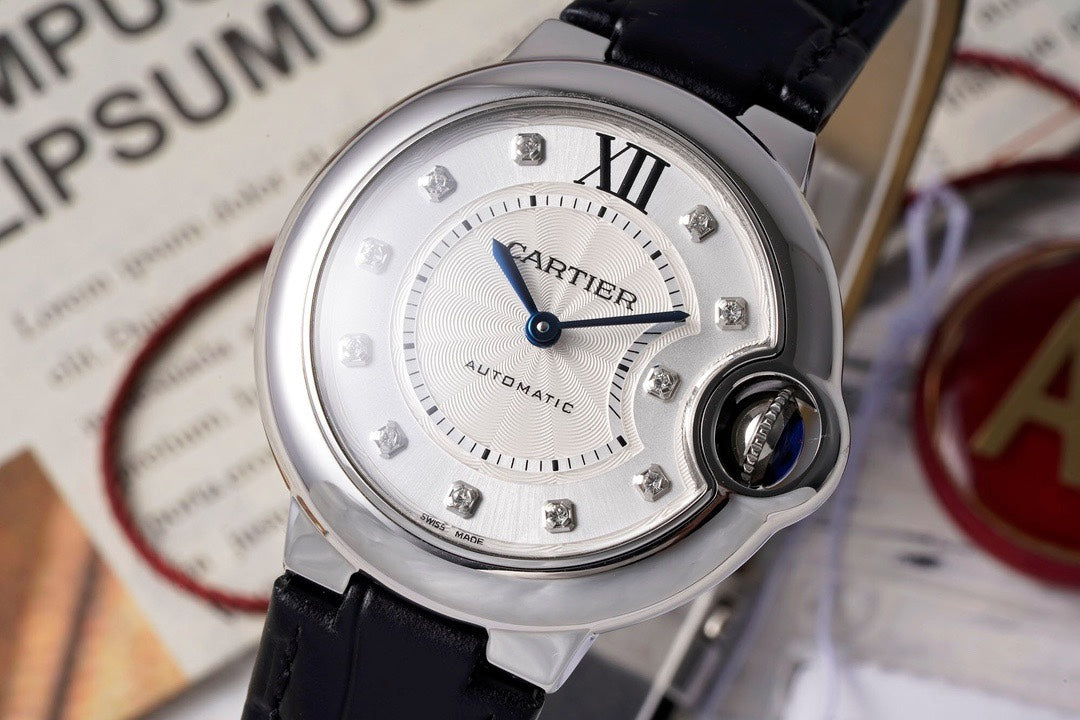 Cartier Ballon Bleu AF Upgraded 33mm Women Automatic Wristwatch