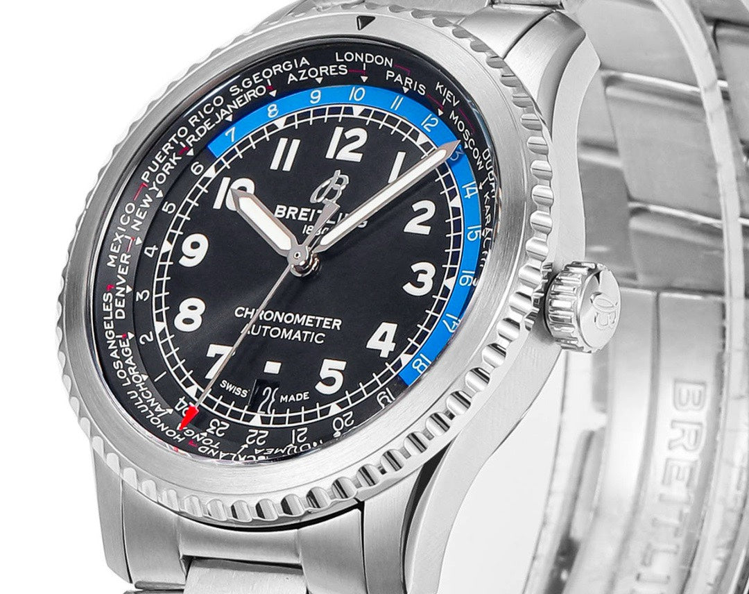 BREITLING Navitimer Pilot Watch 41mm, BLS Factory 2824 Automatic Movement Steel Bracelet