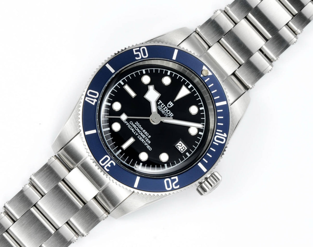 Tudor Black Bay GMT Automatic Diver Watch 41mm, Domed Sapphire Crystal, Rivet Stainless Steel Bracelet, Multiple Ceramic Bezel Color Options