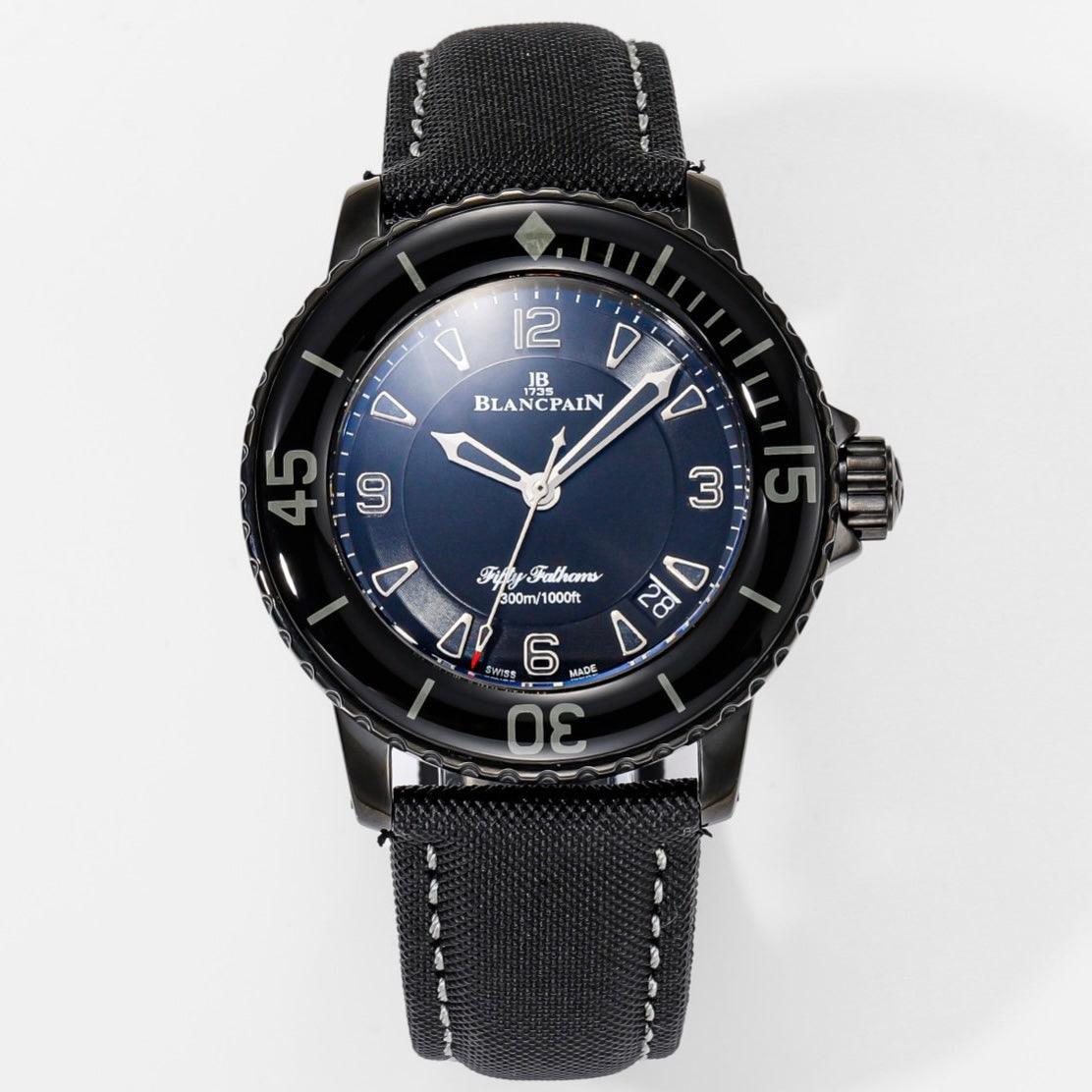 Blancpain Fifty Fathoms 45mm Automatic Diver Watch | Canvas Strap