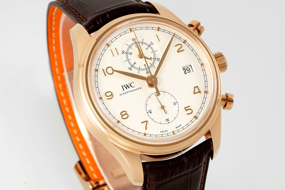 IWC Da Vinci Chronograph Watch 42mm | Modified Cal.89361 Integrated Movement Full Working Functions