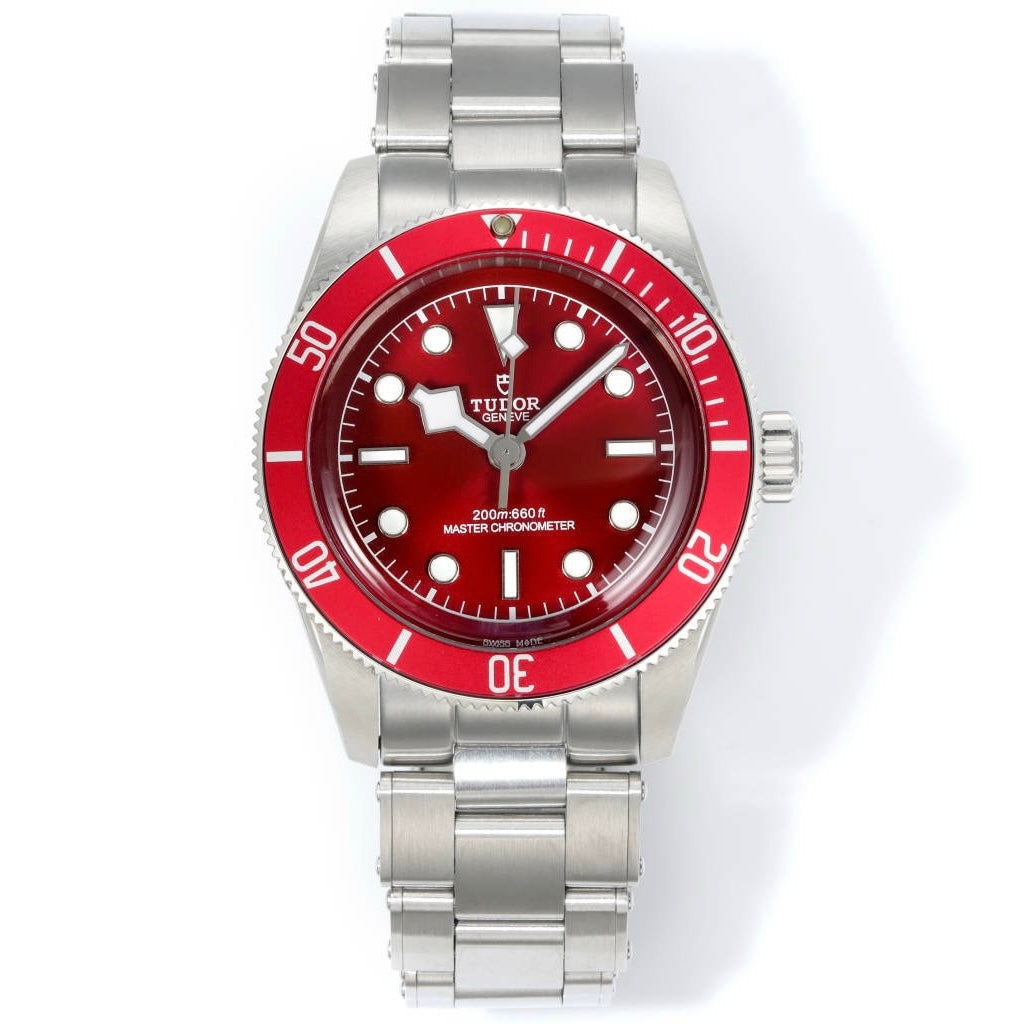 Tudor Black Bay GMT Automatic Diver Watch 41mm, Domed Sapphire Crystal, Rivet Stainless Steel Bracelet, Multiple Ceramic Bezel Color Options