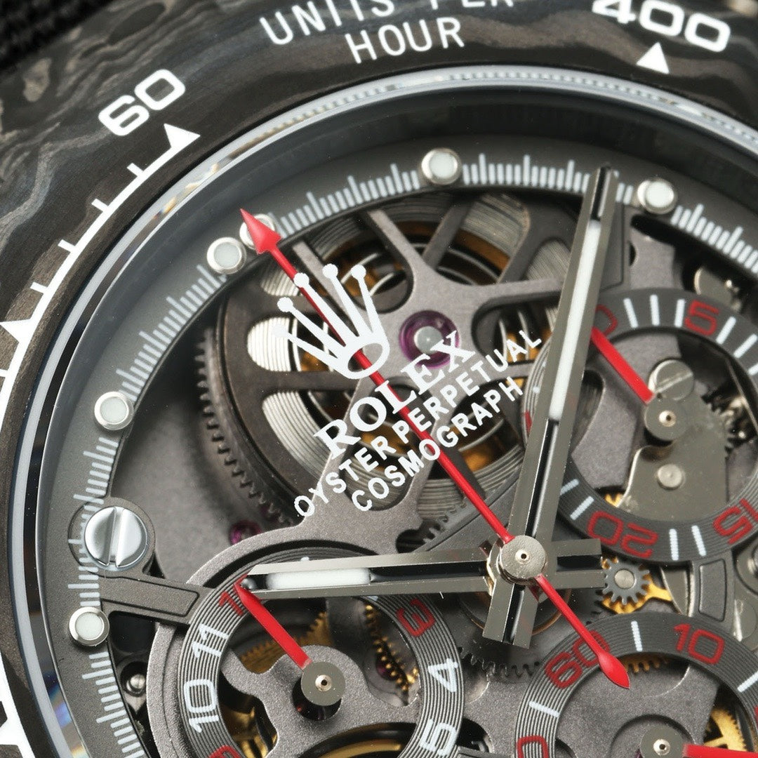 Rolex Diw Carbon Skeleton Chronograph