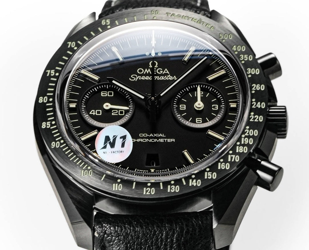 Omega Speedmaster Dark Side of the Moon Full Ceramic Chronograph | N1 Factory Cal.9300 Automatic Watch 44.25mm