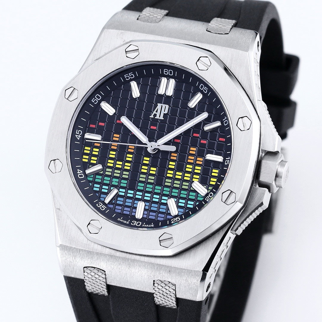 Audemars Piguet Royal Oak 15600 Music Edition Watch, ZF Factory, 44mm, CAL.4309 Movement