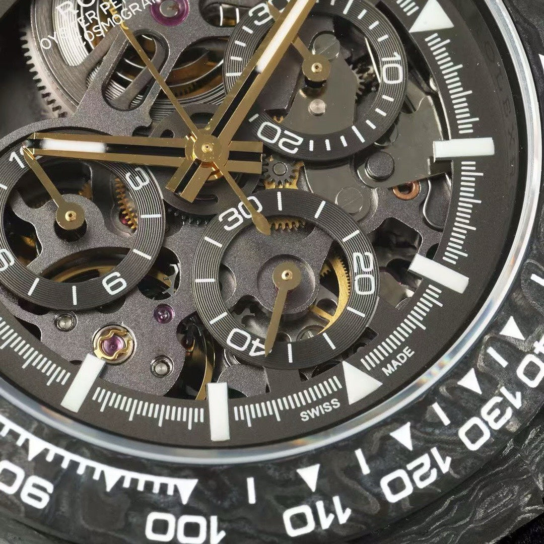 Rolex Diw Carbon Skeleton Chronograph