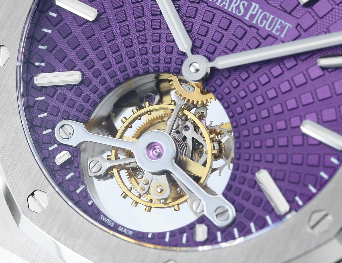 Audemars Piguet Royal Oak Tourbillon 41mm Evolutive Tapisserie Dial Automatic Watch