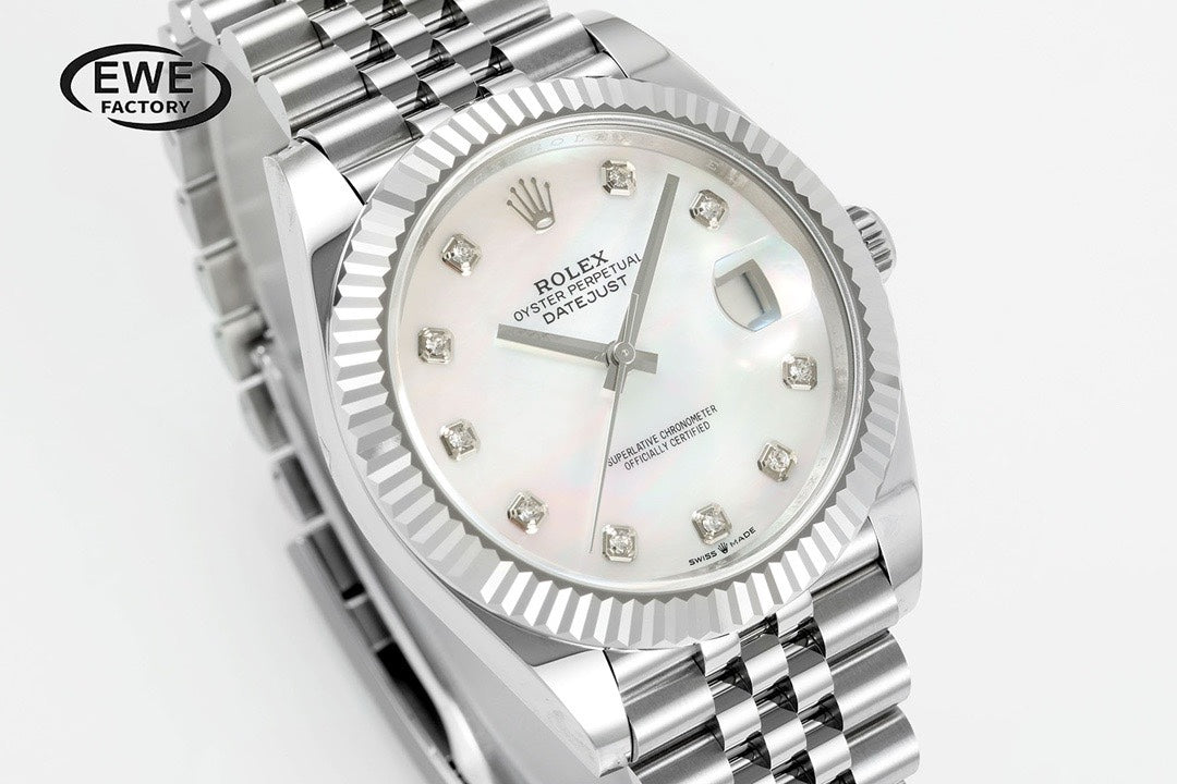 Rolex EWE Factory Datejust 41mm Men Watch, 3235 Automatic Movement, 904L Steel