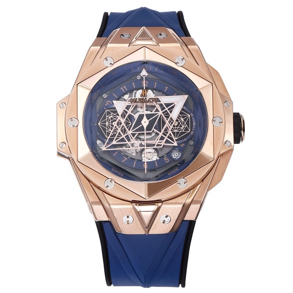 HUBLOT Big Bang Sang Bleu II Watch | BBF Super Clone Titanium Automatic Chronograph Wristwatch