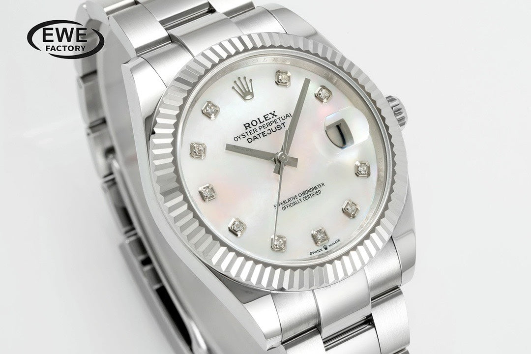 Rolex EWE Factory Datejust 41mm Men Watch, 3235 Automatic Movement, 904L Steel