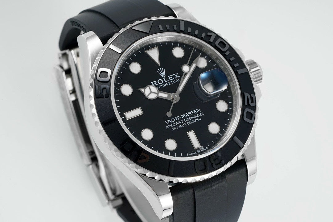 Rolex EWE Factory Yacht Master 42 Automatic Watch Custom 3235 Movement Rubber Strap