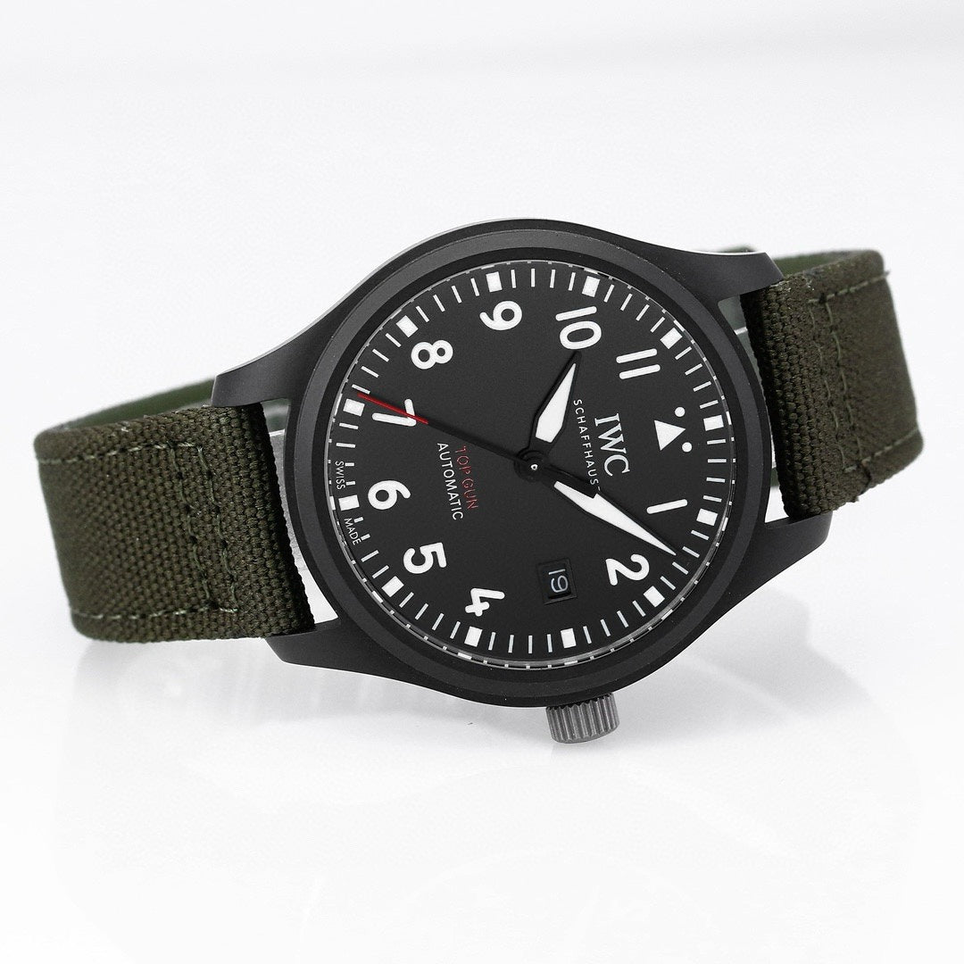 IWC Pilot’s Watch Automatic 41 Black Aces | XR Factory Full Ceramic Luminous Dial Watch