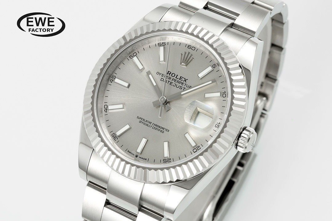Rolex EWE Factory Datejust 41mm Men Watch, 3235 Automatic Movement, 904L Steel