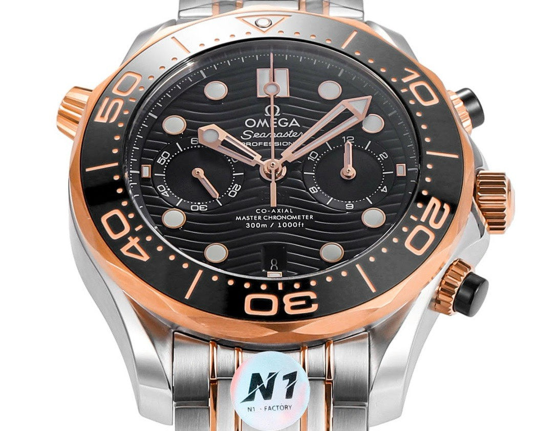 OMEGA Seamaster 300 Chronograph 44mm Dive Watch Cal.9900 Full Function Ceramic Bezel