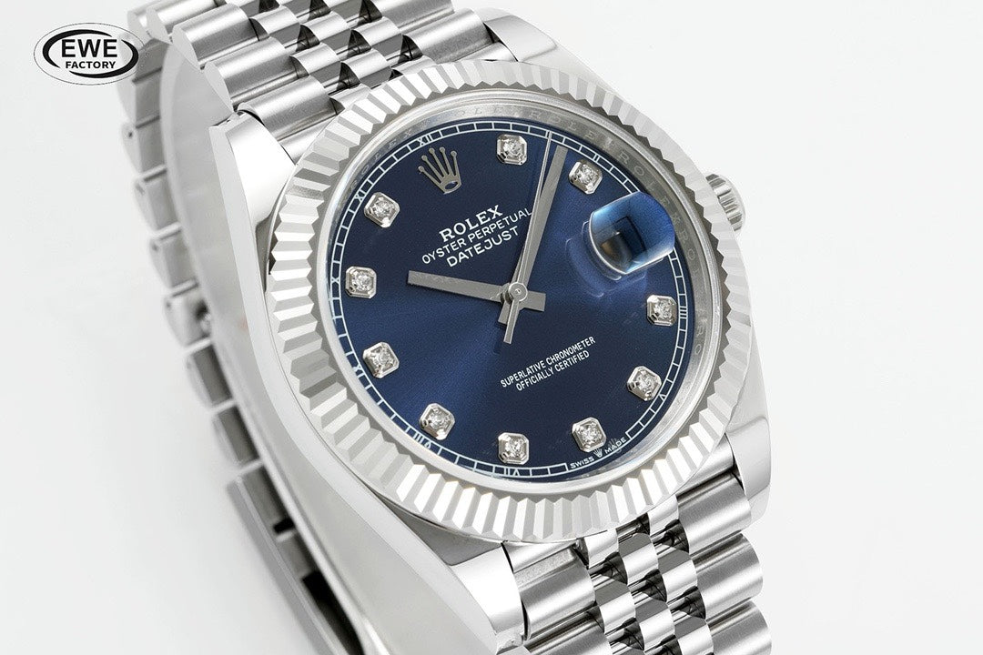 Rolex EWE Factory Datejust 41mm Men Watch, 3235 Automatic Movement, 904L Steel