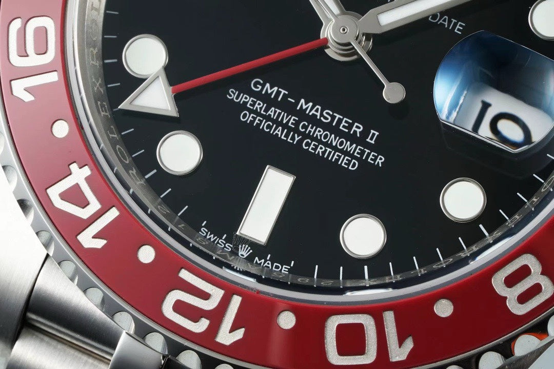 Rolex GMT Travel Watch 904L Steel Cal.3285 Movement