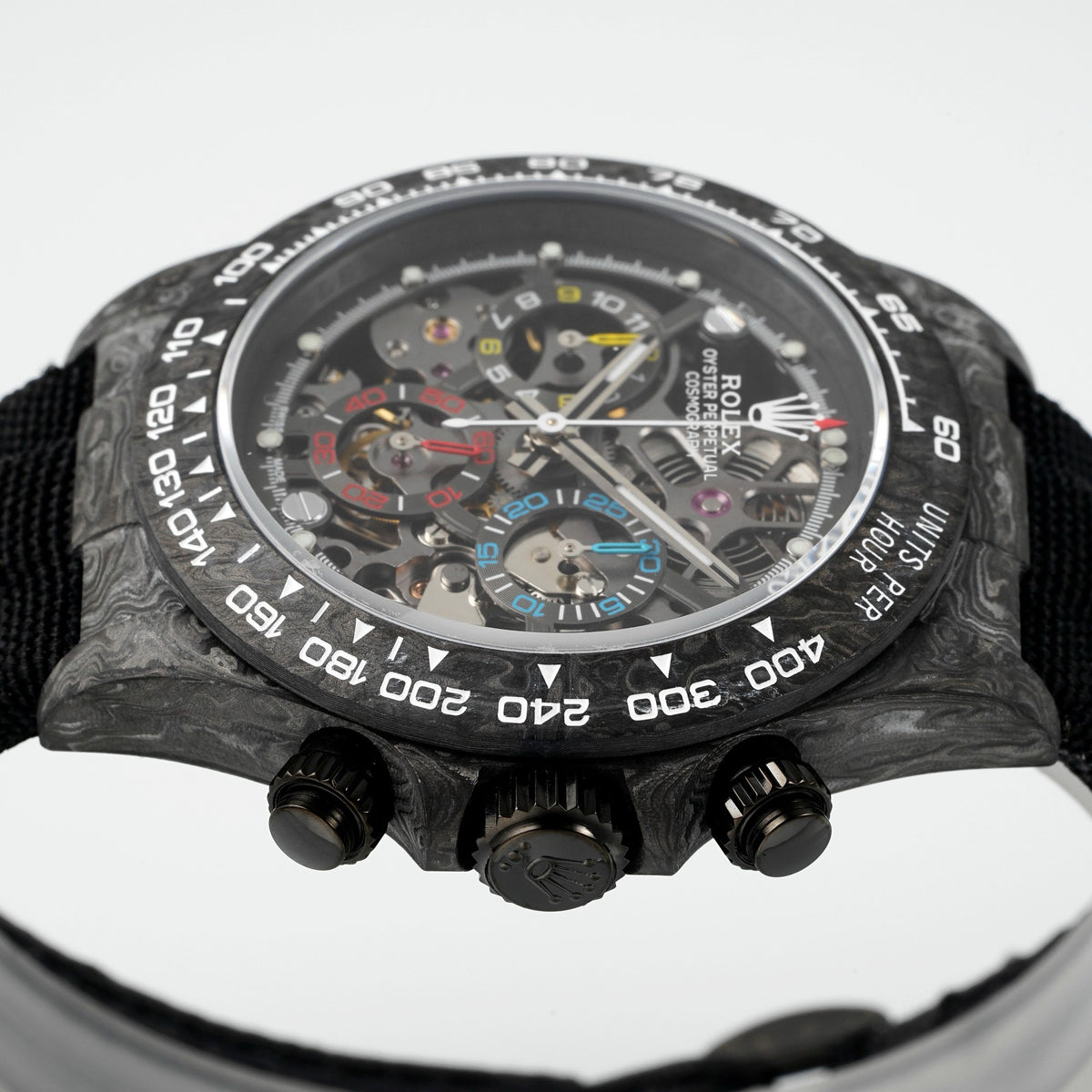 Rolex Diw Carbon Skeleton Chronograph