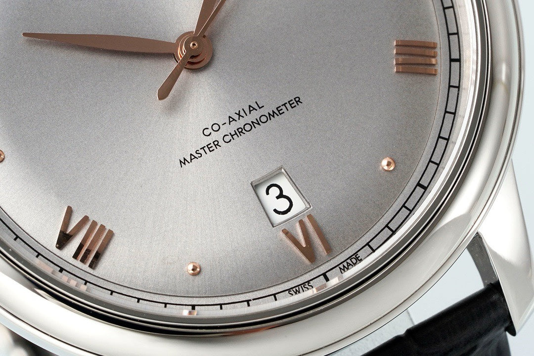 Omega De Ville Power‑Reserve Automatic Mechanical Watch, Genuine Calfskin Leather Strap