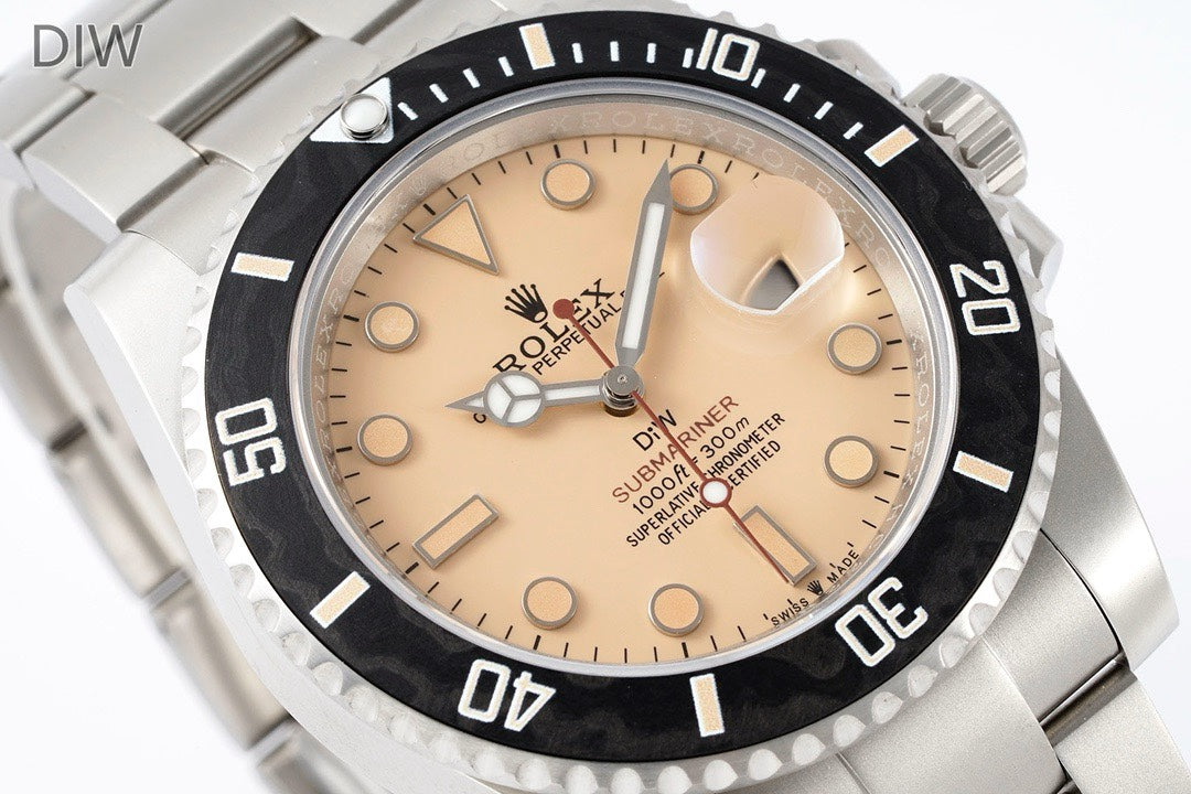 Rolex DIW Custom Submariner Dive Watch 904L Steel 3135 Automatic Movement Multiple Dial Colors