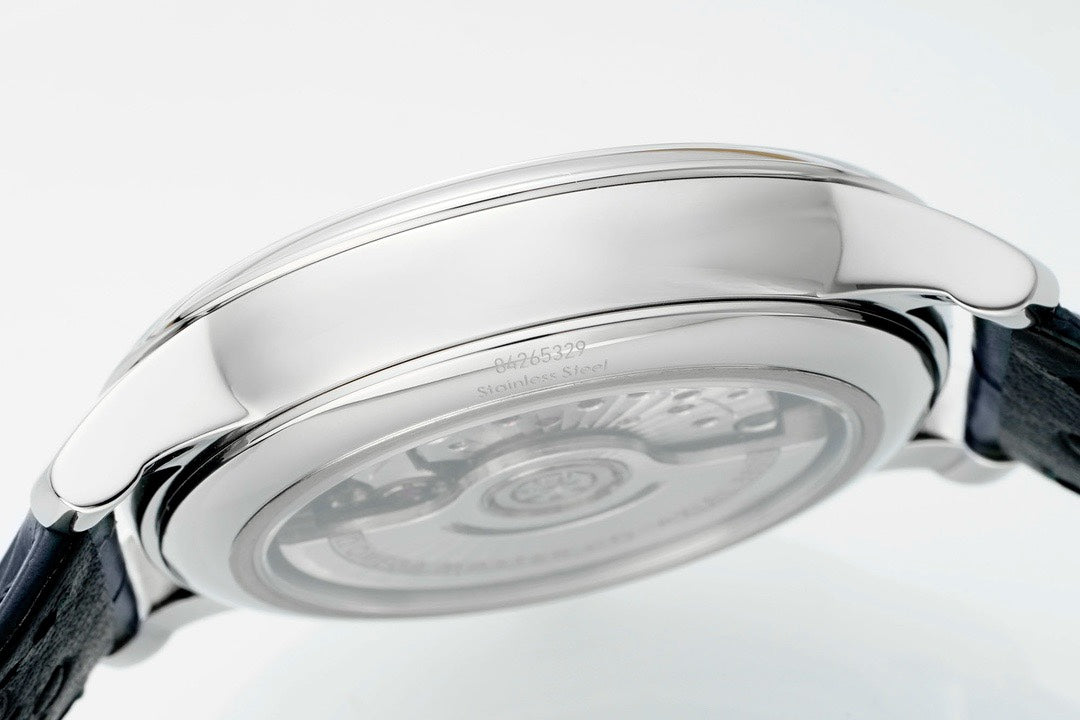 Omega De Ville Power‑Reserve Automatic Mechanical Watch, Genuine Calfskin Leather Strap