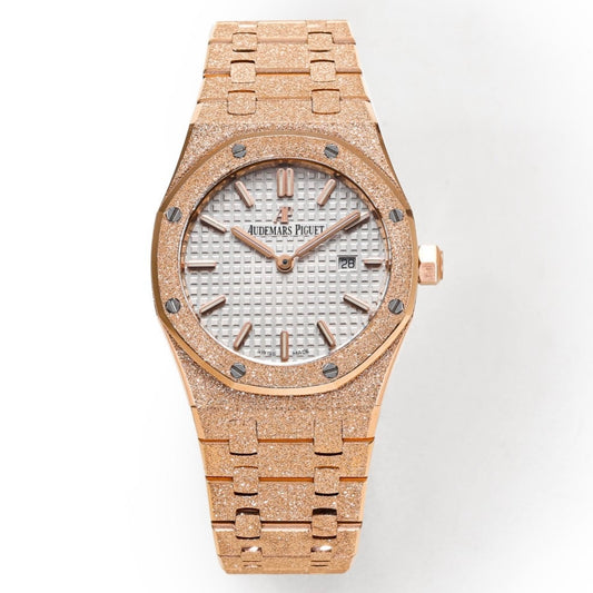 Audemars Piguet Royal Oak 33mm Frosted Gold Quartz Ladies Watch