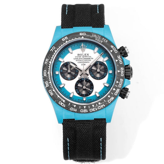 Rolex TW Factory Custom Carbon Fiber Daytona Watch 40mm 4801 Chronograph Movement Luminous Case & Buckle