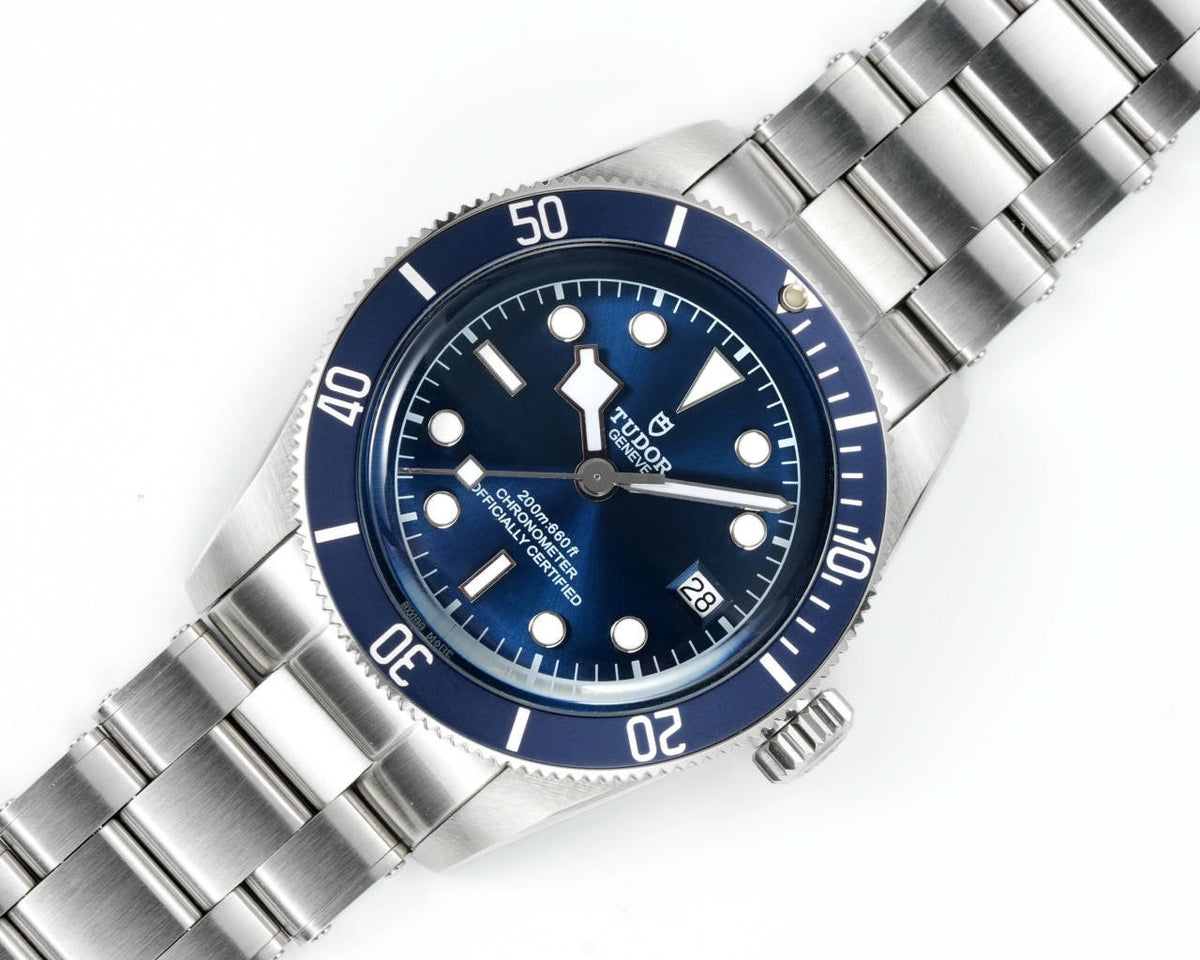 Tudor Black Bay GMT Automatic Diver Watch 41mm, Domed Sapphire Crystal, Rivet Stainless Steel Bracelet, Multiple Ceramic Bezel Color Options