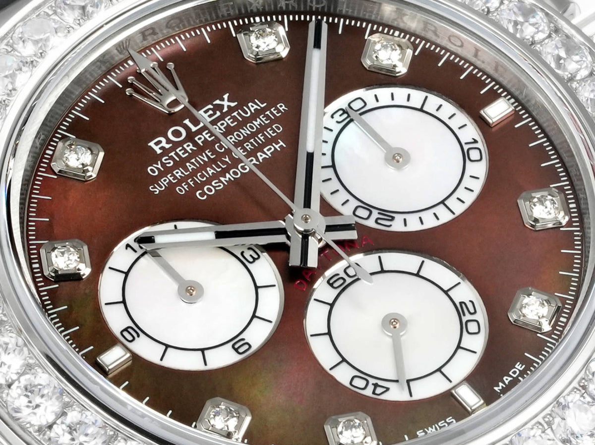 Rolex Cosmograph Daytona 40mm N+ Factory V2 Weighted Baguette Bezel Automatic Watch