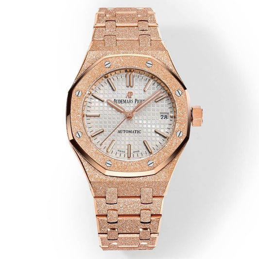 Audemars Piguet Royal Oak 37mm 15454 Frosted Gold Ladies Automatic Watch